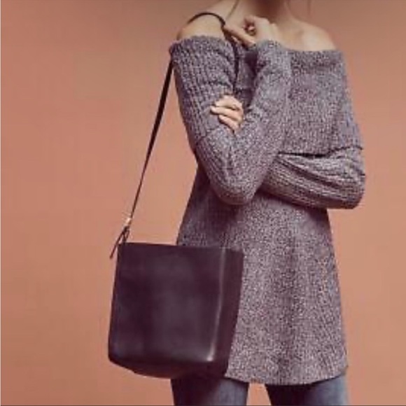 Anthropologie Moth Off the Shoulder Eyelet Sweater - Picture 2 of 9